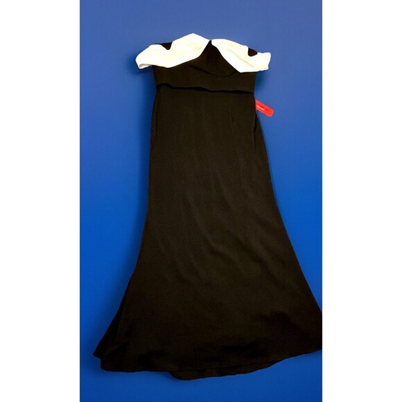 Carmen Marc Valvo Gown 16 NWT Black White Off Shoulder Formal Dress Evening Gala - Picture 5 of 8